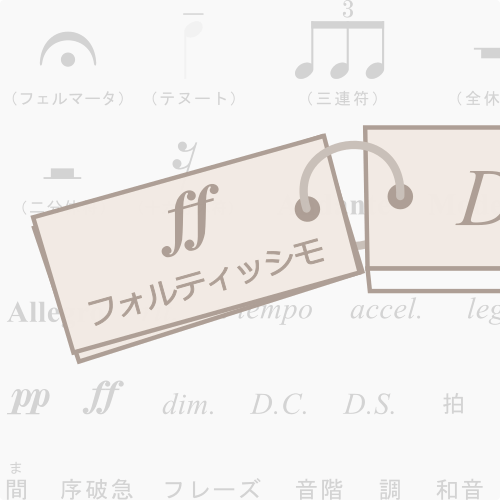 中学校の音楽記号ページの画像